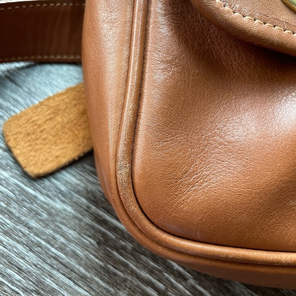 RARE Vintage Coach Pocket Waist Pack Belt Bag Fanny Pack XS/S English Tan EUC - Picture 13 of 15